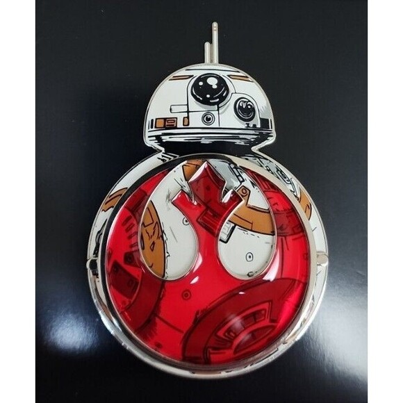 Disney Star Wars BB-8 Rebel Logo Jumbo 3.5” Pin The Last Jedi LE 1000 New - Picture 1 of 2